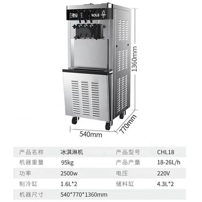 3 saveurs et 1 mélange machine à glaces à serveur doux la solution parfaite pour votre entreprise