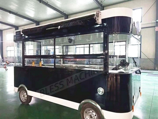 Faites l'expérience de la différence avec notre chariot mobile moderne de café et de hamburger