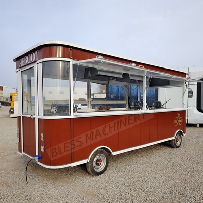 Cuisine complète camion alimentaire mobile de vente au détail de la nourriture pour Pizza hamburgers BBQ