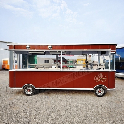 Cuisine complète camion alimentaire mobile de vente au détail de la nourriture pour Pizza hamburgers BBQ