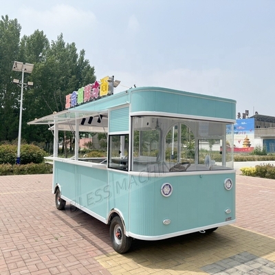 Street Mobile Mini HotDog Glace Fast Food Cart Trailer avec roues Petit camion de nourriture