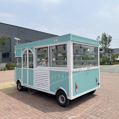 Street Mobile Mini HotDog Glace Fast Food Cart Trailer avec roues Petit camion de nourriture