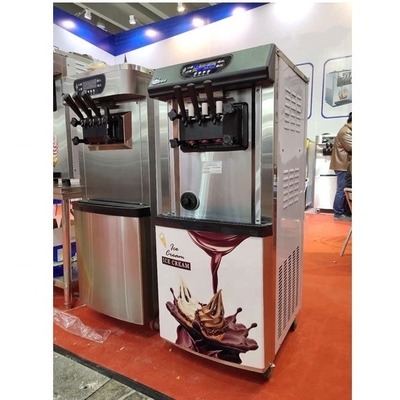 2022 Soft Serve 3 Flavor Vending Ice Cream Machine avec une super performance et automatique