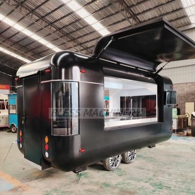 Concession de trailers de restauration rapide avec friteuse et machine à glaces pour les imprimeries