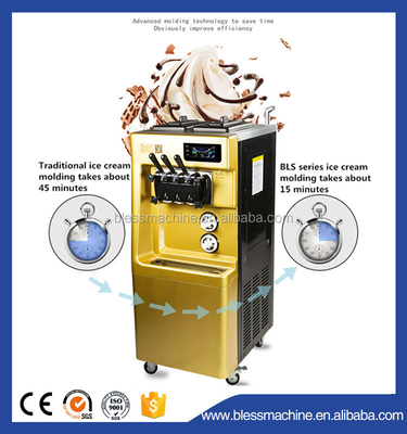 Machine à crème glacée 670x780x1330 mm avec une capacité de 120 kg