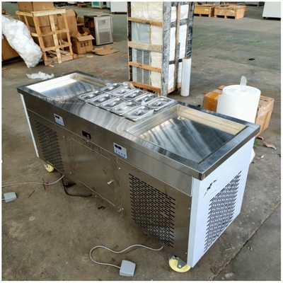 Machine à glaces frites avec taille de casserole 480 mm et dimensions 1650 * 560 * 780 mm
