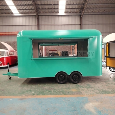 Camion alimentaire mobile en acier inoxydable en Europe avec cuisine complète et longue durée de vie