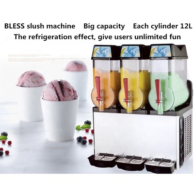 Machine de refroidissement à air multifonctionnelle à crème glacée Slush Garantie 420x590x810mm