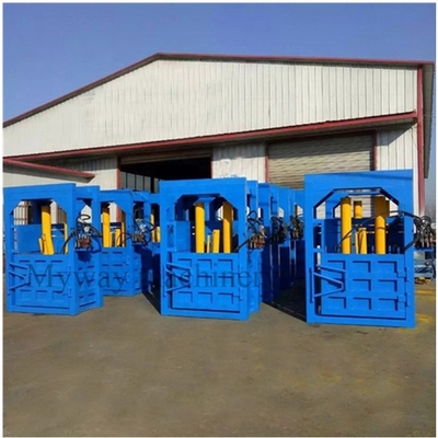 Ballonnerie à vêtements d'occasion à double cylindre simple à haute densité et compacteur hydraulique