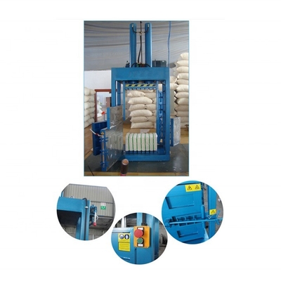Ballonnerie à vêtements d'occasion à double cylindre simple à haute densité et compacteur hydraulique