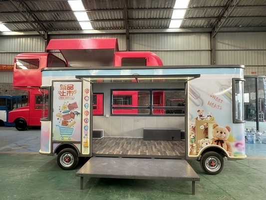 2024 Économie d'énergie commercial BBQ Hot Food Van pour la restauration rapide en extérieur dans les normes américaines