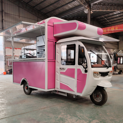 Support technique vidéo Mobiles polyvalents électriques Fast Food Snack Tricycle Pedicab