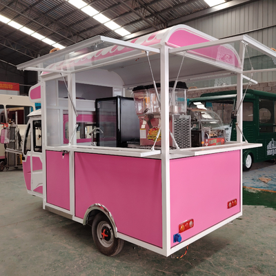 Support technique vidéo Mobiles polyvalents électriques Fast Food Snack Tricycle Pedicab