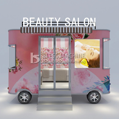 Salon mobile en technologie avec 4 roues et L420.00cm*W180.00cm*H230.00cm