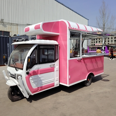 Pedicab polyvalent mobile électrique fast food snack tricycle avec 40 km/h Fonction