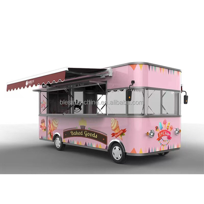 Camion électrique de restauration extérieur 220v multifonctionnel et pratique avec conception polyvalente