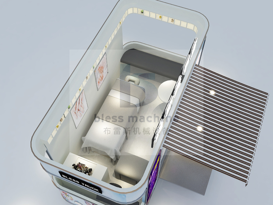 Chariot alimentaire mobile électrique végétal/kiosque/camion/chariot à glaces avec intérieur spacieux