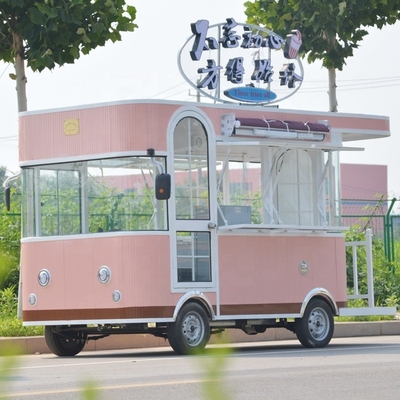 Chariot alimentaire mobile électrique végétal/kiosque/camion/chariot à glaces avec intérieur spacieux