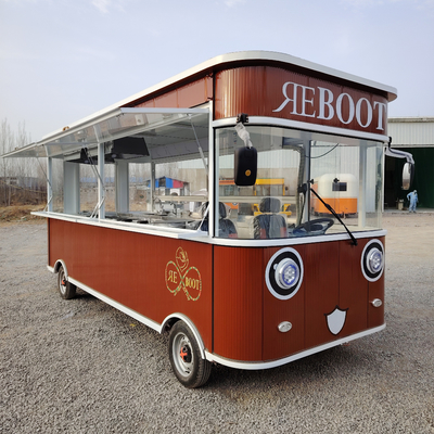 Combo électrique mobile de poulet frit avec roues 4 roues routières et boisson Cola
