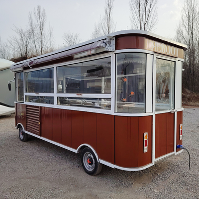 Combo électrique mobile de poulet frit avec roues 4 roues routières et boisson Cola
