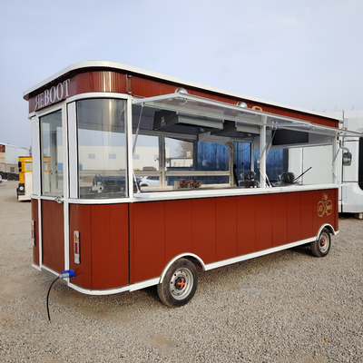 Combo électrique mobile de poulet frit avec roues 4 roues routières et boisson Cola
