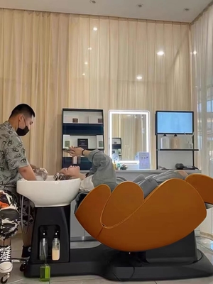 Un seul contact de fonctionnement fin Massage électrique Shampooing Lit pour barbier et salon de coiffure