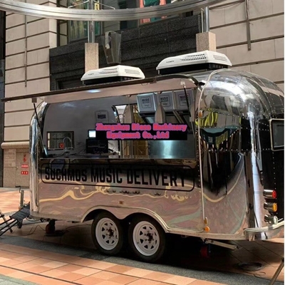 3500W et chariot de hot-dog village domestique personnalisable avec kiosque de vente de nourriture de rue Fryer