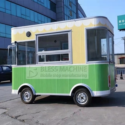 Chariot de restauration rapide en plein air avec voiture mobile de cuisine pour le café/hot dog/crème glacée