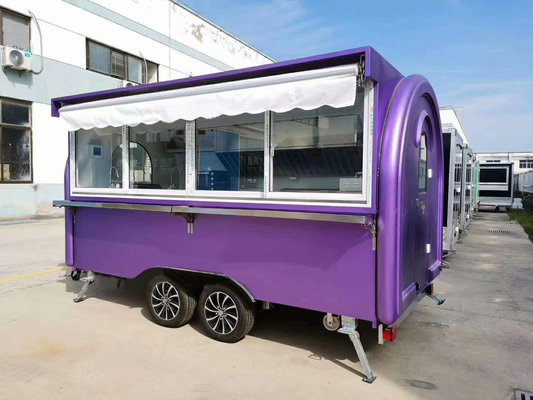 110V/220V/380V Voltage en acier inoxydable Petite remorque alimentaire pour camion de restauration rapide à Direct
