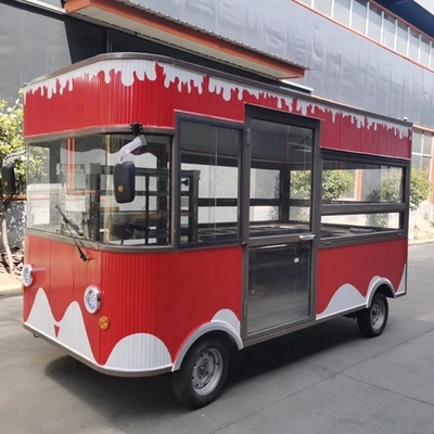 Machines à collations d'époque Food Café Truck avec 3000*2100*2500MM Taille et équipement personnalisé