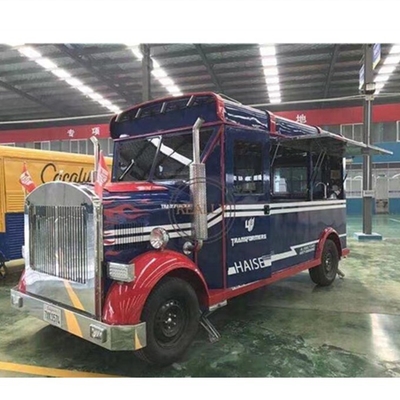 Camion de restauration commercial à haute performance de couleur blanche avec un faible investissement