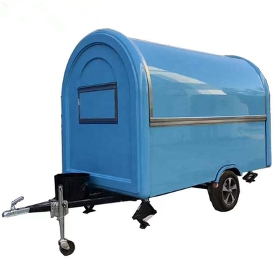 1000KG Mobile Café Boutique de crème glacée Van Food Cart Barbecue Foodtruck Concession Trailer Cuisine Vente de Food Truck Californie facile