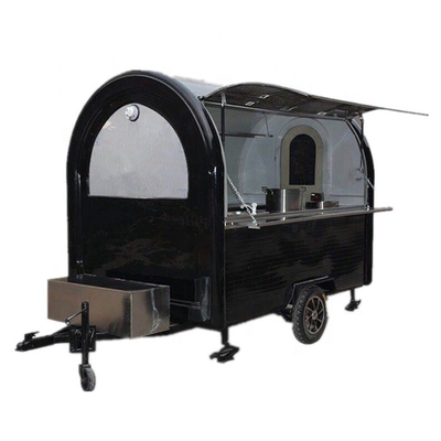 1000KG Mobile Café Boutique de crème glacée Van Food Cart Barbecue Foodtruck Concession Trailer Cuisine Vente de Food Truck Californie facile