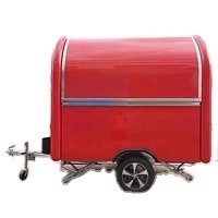 1000KG Mobile Café Boutique de crème glacée Van Food Cart Barbecue Foodtruck Concession Trailer Cuisine Vente de Food Truck Californie facile