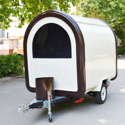 1000KG Mobile Café Boutique de crème glacée Van Food Cart Barbecue Foodtruck Concession Trailer Cuisine Vente de Food Truck Californie facile