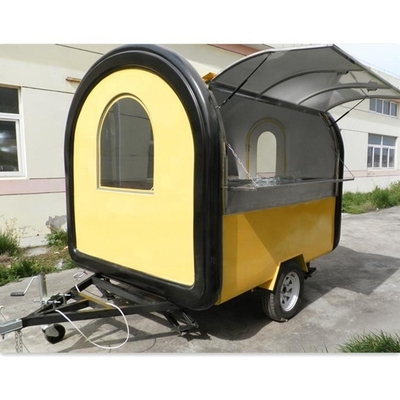 1000KG Mobile Café Boutique de crème glacée Van Food Cart Barbecue Foodtruck Concession Trailer Cuisine Vente de Food Truck Californie facile
