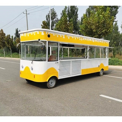 220V/380V Camions alimentaires mobiles d'occasion États-Unis avec 2022 6M Design unique en acier inoxydable miroir