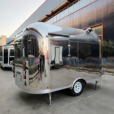 Trailers alimentaires pour panier de pizza mobile, cuisine complète et boisson froide