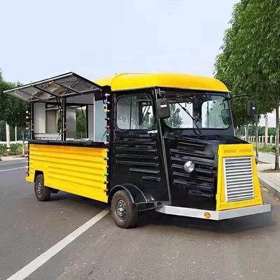 Trailers de restauration rapide extérieurs de 85 km avec table de travail en acier inoxydable durable