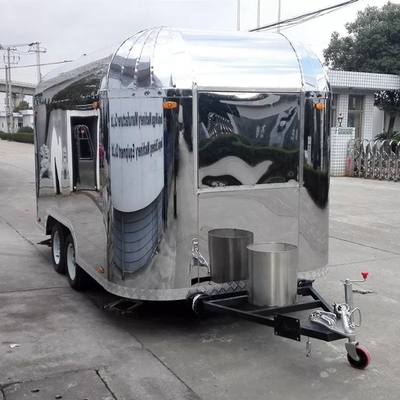 3 roues Food Trailer Machinery à faible budget Fonction pour faire de la nourriture en mouvement