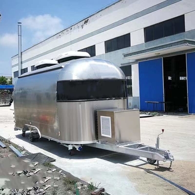 110V/220V/380V Voltage Petite remorque alimentaire mobile de concession standard américaine avec matériaux