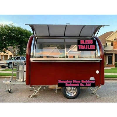 3 roues Food Trailer Machinery à faible budget Fonction pour faire de la nourriture en mouvement