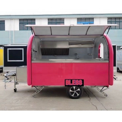 3 roues Food Trailer Machinery à faible budget Fonction pour faire de la nourriture en mouvement