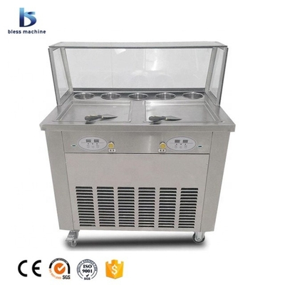 Appareil élégant Ruloir de crème glacée au yogourt frit électrique avec fonction automatique