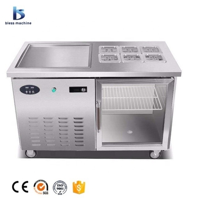 Thaïlande Chariot alimentaire mobile avec machine à yaourt congelé et fonction de dégel automatique