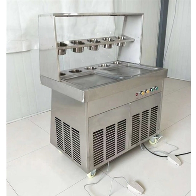 Compresseur de marques internationales pour une petite machine de congélation de yaourt glacé frits personnalisée