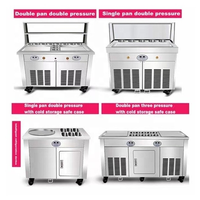 Compresseur de marques internationales pour une petite machine de congélation de yaourt glacé frits personnalisée