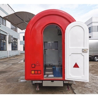 Camions alimentaires Trailer solaire mobile avec acier inoxydable et feuille galvanisée peinte