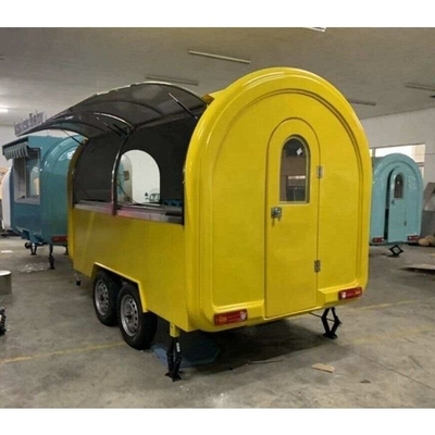 Design Silver Snack Food Trailer pour la vente de kiosques de restauration rapide aux États-Unis