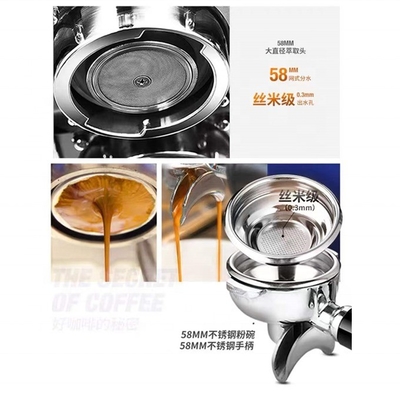 Superperformance machine à café en acier inoxydable à faible investissement et 3000w de puissance